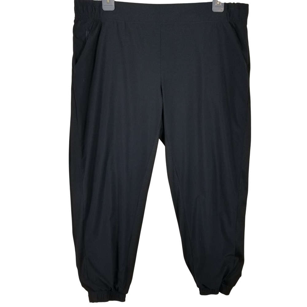 Athleta Brooklyn Lined Jogger Black Plus Size 24 Activewear Pants